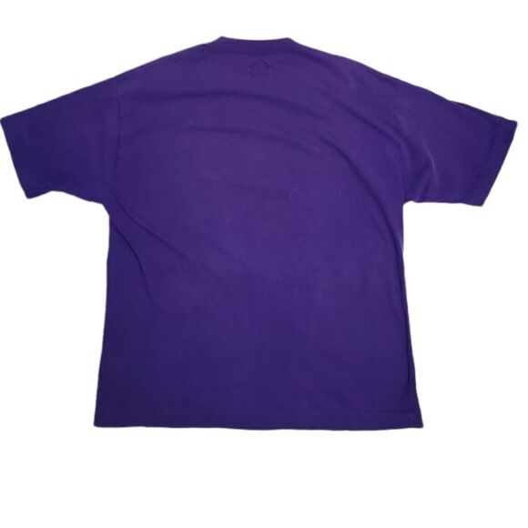 VINTAGE 90s t-shirt single stitch purple boxy‎ crew neck unisex tee M - Picture 3 of 11